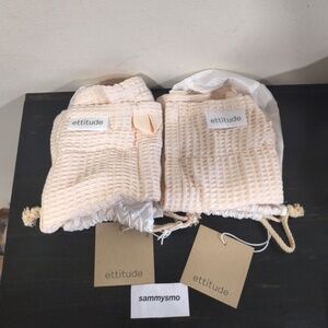 Ettitude Waffle Face washer Towel 12" x2